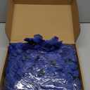 Yunlly 100 Pcs Artificial Flowers Fake Silk Roses Long Stem Rose Bouquet Wedding Party Home Decor for DIY Baby Shower Centerpieces Tables Home Decorations(Blue)