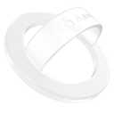 Anteel Magnetic Silicone Ring Grip Phone Holder, Strong Magnetic Attraction, Comfy and Portable, Removable Finger Loop Grip for Magsafe Phone Case (Clear)