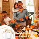 Thanksgiving Game Set- 30 Pcs "Brown & Orange" Theme Party Game,Maple leaf & Turkey Pattern,Thanksgiving Activities for Family & Friend, Fall Party Increase Interactive Atmosphere(5" x 7")- A08