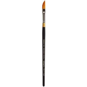 KINGART Premium Original Gold 9800-1/4 Dagger Striper Series Artist Brush, Golden Taklon Synthetic Hair, Short Handle, for Acrylic, Watercolor, Oil and Gouache Painting, Size 1/4"