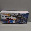 Electric Water Gun with Light Up, Modular Battery Easy Assembly for Kids, Water Toy for Summer Outdoor Swimming Pool (Blue)