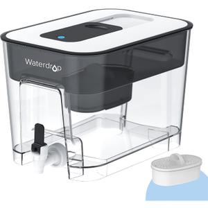 Waterdrop 200-Gallon Long-Life 40-Cup Large Water Filter Dispenser with 1 Filter, for Home and Office