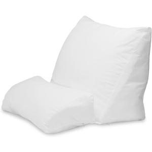 Contour Flip Pillow - 10-in-1 Rest Positions Bed Wedge for Gentle, Plush Elevation for Back, Knees, Legs or Stomach Support Comfort & Relief - Standard Size (20 inch Width - Pillow ONLY)