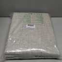 NICETOWN 100% Blackout Linen Curtains 90" Long for Bedroom, Thermal Insulated Living Room Curtains with Liner, Farmhouse Style Linen Blend Window Draperies for Dining Room (2 Panels, 52" W, Natural)