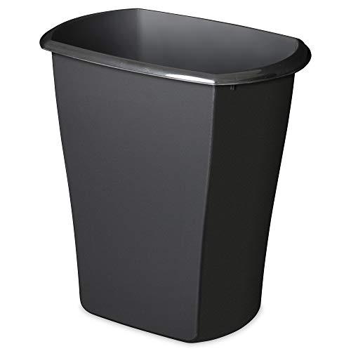 Sterilite 10519006 4 Gallon Kitchen Ultra Plastic Wastebasket Storage Trash Bin Can Container, Black