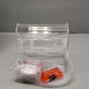 Acrylic Raffle Drum, Clear Raffle Ticket Box with Slot Transparent Raffle Ticket Spinner Cage for Bingo Lottery Games, Raffle Balls Holds 2000 Tickets
