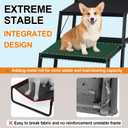 Dog Stairs for Car, Foldable Dog Steps for Large Dogs, 5-Step Ultra-Lightweight Non-Slip Dog Ramps Supports Up to 200 lbs, Suitable for SUV,Truck, Sofas, Bed