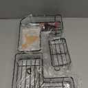 YASONIC Shower Caddy Corner, 3-Pack Adhesive Rustproof Stainless Steel Shower Shelves with Soap Holder, No Drilling Shower Organizer Corner for Dorm, Renters Bathroom, Black