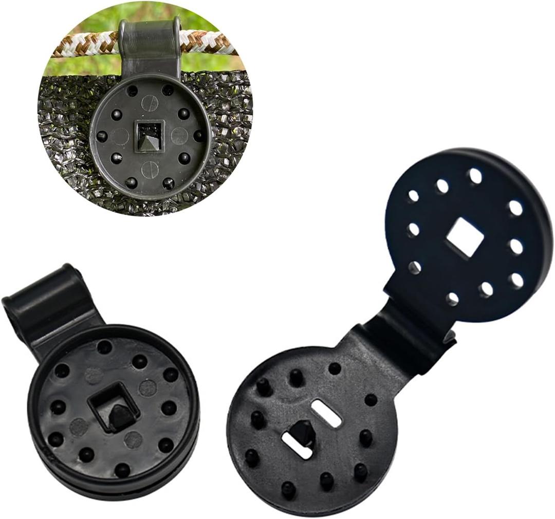 OULIGET Sunshade Net Fixing Clip,Round Shade Cloth Plastic Clips,Shade Fabric Clips Attachment,Shade Netting Fabric Accessories,20 Pieces.