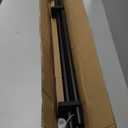 Matte Black Decorative Telescoping Curtain Rods, 72-144" with Cap Finials, Heavy Duty 1-Inch Window Treatment