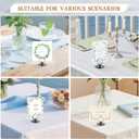 Urban Deco 16 PK Table Card Holder Place Card Holders Steel Card Holders for Photos, Food Signs, Memo Notes, Weddings, Restaurants, Birthday (Black)