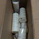 Flickering Flameless LED Candles, 9 Pcs with Embedded Star String, Acrylic LED Pillar Candles with Remote, Suitable for Home Decoration (White)