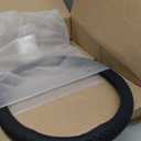 Car Semi Truck Van Leather Steering Wheel Cover Fits 14 15 16 17 18 19 Inch Maximum Grip Non Slip Durable Universal Fit for Most Vehicles (47cm/18.5in,Black)