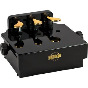 Lifting Piano Pedal Extender (Wood) for Kids, Black Height Adjustable Piano Foot Pedal,Design with 3 Pedals