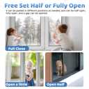 Sliding Door Lock for Kids Safety: 4 Pack Window Locks Child Proof Slide Glass Door Locks, Baby Proofing Closet Cabinet Patio Security Bar, No Drill Toddler Childproof Slider Door Window Stop