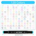 HomFilix Alcohol Based Markers 48 Colors, Dual Tip Art Sketch Marker, Drawing Pens Permanent Markers for Adult Artist Coloring