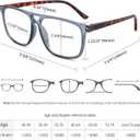 IVNUOYI 4 Pack Reading Glasses for Women Men,Blue Light Blocking Readers,Vintage Frame Eyeglasses with Spring Hinges