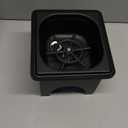 Focket Pitcher Rinser, Stainless Steel Kitchen Sink Glass Rinser with Drain and Drip Tray, Countertop Automatic Cup Washer for Bar, Home, Cafe, Restaurant, Household & Commercial (Black) (Small)