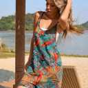 Ekouaer Womens Summer Casual Sleeveless Rompers Loose Spaghetti Strap Shorts Overalls Outfits 2025 Jumpsuits With Pockets (S)