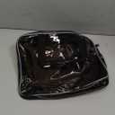 Black Holographic Star Cosmetic Bag for Women 11.8x5.1x8.2 Inches Portable Travel Toiletry Bag with Handles,Durable PVC Material,Zipper Design-Ideal Large Clear Makeup Organizer