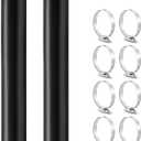 Frienda 2 Pcs Gasoline Fuel Filler Neck Hose with 8 Clamp Set 2 Inches Inside Diameter,15 7/8 inch Length Reinforced Gas Tank Fuel Filler Hose(Straight,2 Inch)