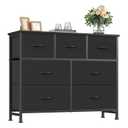HAPPYMONT Fabric Dresser for Bedroom with 7 Drawers, Chest of Drawers