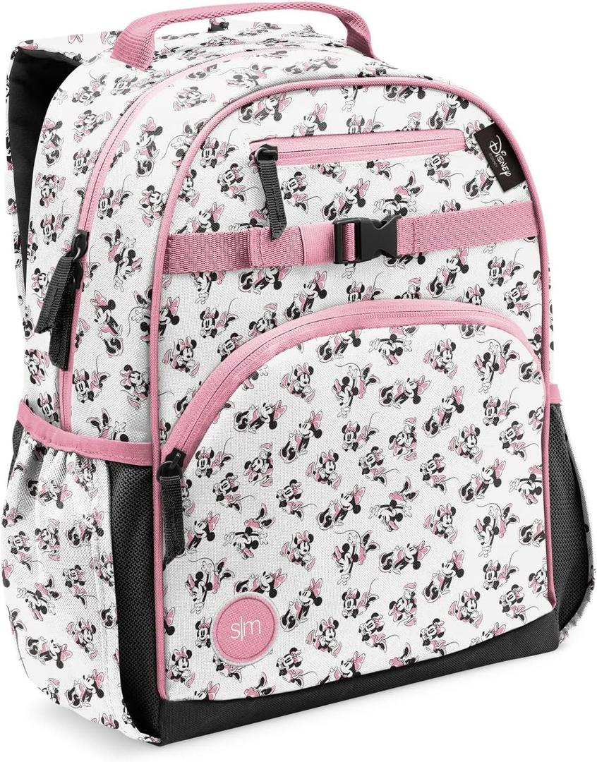 Simple Modern Medium Disney Toddler Backpack for School Girls and Boys | Kindergarten Elementary Kids Backpack | Fletcher Collection | Kids - 15" tall | Minnie Mouse Retro