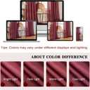 Pinch Pleated Sheer Curtains 63 Inches Long 2 Panels Set Light Filtering Semi Voile Sheer Privacy Drapes with Pinch Pleated Design for Kids'Bedroom, bathroom window(Winery, 42 W x 63 L, 2 Panels)