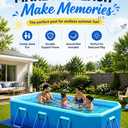 Foldable Pool for Adults with Ground Cloth 115"×65"×22"