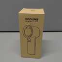 Rican Handheld Portable Hand Fan with Air Cooling Cooler High Speed Rechargeable Power Electric USB Personal Hand Held Turbo Small Mini Pocket for Outdoor Travel (Grey)