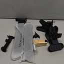 Clip On Solar Motion Lights Outdoor Waterproof, 2 Pack Fence Lights Outside with 36 LEDs, 6000K, Portable Solar Powered Security Light for Fence Garage Camping (Black / 6000K Cool White)