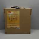 15.8 Inch 6PK LED Flush Mount Ceiling Light, 32W, 3480LM, 3000K/4000K/6000K CCT Selectable, Black Ultra-Slim Low Profile Round Flat Panel Light for Bedroom, Kitchen, Hallway