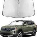 EcoNour Windshield Sunshade Compatible for Volkswagen VW Atlas 2018-2023 2024 2025 2026, Sun Visor for Front Windshield & Window Sun Shade Cover, UV Heat Blocker & Protector, Car Accessories