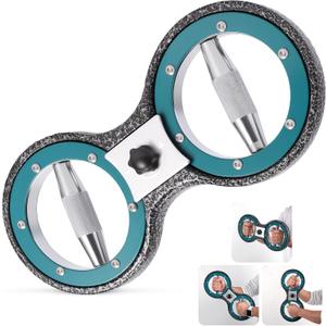 Zakle Rotator Burn Machine, 8-12LB Rotating Arm Exercise Equipment with Adjustable Resistance 360 Degree Rotating Grips, Spinning Arm Machine Grips Forearm Trainer