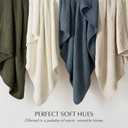 EVERGRACEHOME Chunky Chenille Knit Throw Blanket for Couch, Soft Luxurious Moss Stitch Blankets for Bed, Cozy Decorative Farmhouse Knitted Throws for Sofa, Stormy Blue, 50" x 60"