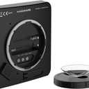KADAMS Shower Clock Waterproof Bathroom Timer Digital Wall Clock with Countdown, Magnetic Kitchen Clock with Temperature & Humidity, Suction Cup for Kids Shower Spa Cook Bath (Black)
