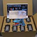 MICTUNING C2 Curved RGBW LED Rock Lights - 8 Pods Underglow Multicolor Neon Light with Wiring Switch Kit, Bluetooth Controller with APP Control