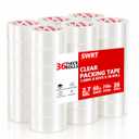 SWRT 2.7Mil Thick Ultra Clear Packing Tape, 36 Rolls Heavy Duty Packaging Tape for Shipping Packaging Moving Mailing, Thicker Sealing Tape-1.88" x 60 Yards Per Roll, 2160 Total Yards