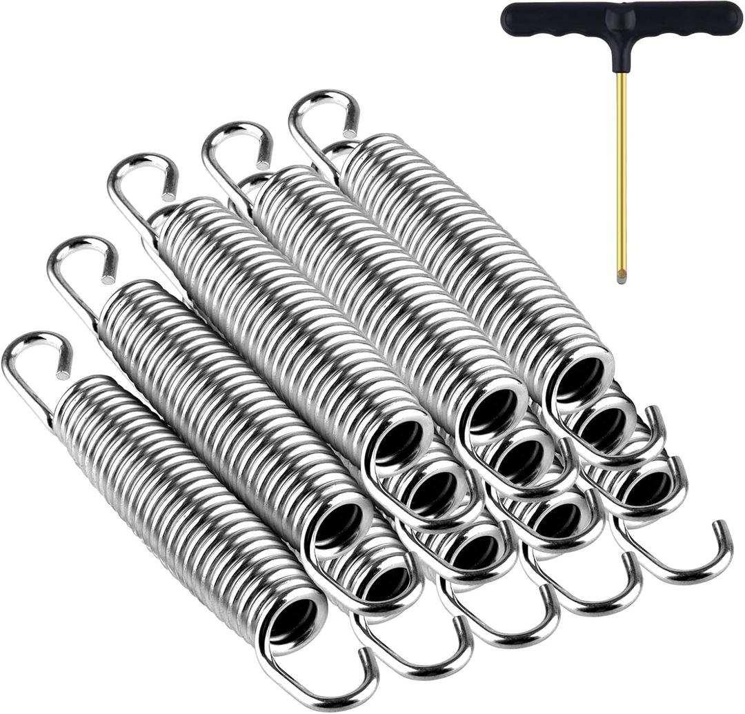 Heavy Duty Trampoline Springs 5.5inch for Trampolines, Stainless Steel Trampolin Replacement Springs 12pcs