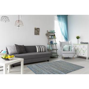 Earth First Blue Jeans (10'x10') Octagon Rug, 21x34"