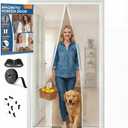 Premium Magnetic Screen Door, Heavy-Duty Reinforced Mesh, Ultra-Dense Weave, Smooth Auto-Close, Pets & Kids Hands-Free, No-Gap Seal