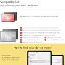 INFILAND Case for Galaxy Tab S11 2025 11 Inch, Multi-Angle Stand Cover Compatible with Samsung Tab S11 5G SM-X736B/ SM-X730 [Auto Wake/Sleep], (Grey)