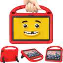 Tablet Case for 8in Kids TabletNot Fit for Onn TCL 8 inch Tablets, Patamiyari Lightweight Shockproof Kids Case with Handle Stand -Claret Red