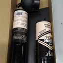 Hair Thickening Fibers&Pump Applicator Set Professional Hair Styling Set- Hair Fibers Barber Enhancement Spray for Mens Hair&Beard- Hairline Enhancer & Volumizing Spray Barber Enhancement Card(Black)