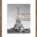 upsimples 16x20 Picture Frame, Wall Decor Poster Frames, Rustic Brown 1 Pcs