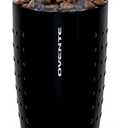 OVENTE Electric Coffee Grinder, Coffee Mill and Spice Grinder with 2.5oz Capacity, 150W Motor, One Touch Push-Button & Stainless Steel Blades for Uniform Grinding of Beans, Herb or Nuts, Black CG225B