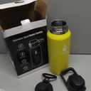 Farsea Insulated Water Bottle, Leak Proof Locking Lid with Soft Silicone Spout, Stainless Steel,Leak Proof, Double Walled Vacuum Insulated, BPA-Free, 24 Hr Cold, Wide Mouth, Sports & Travel Bottle (32 Ounces, Yellow)