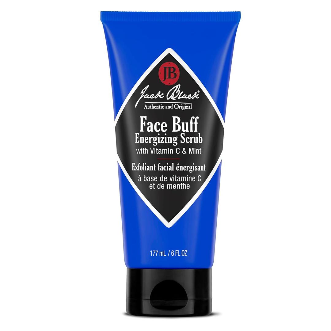 Jack Black Face Buff Energizing Scrub - Mens Face Wash & Pre Shave Scrub, Face Cleanser for Men, Pre Shave for Men, Mens Facial Cleanser, Mens Face Scrub, Exfoliating Face Wash, Jack Black Face Scrub (6 Fl Oz (Pack of 1))
