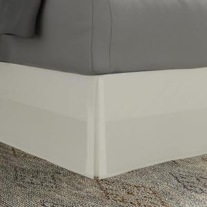 Today's Home Classic Tailored, Microfiber, 14" Drop Length Bed Skirt Dust Ruffle, Twin, Ivory TOH25014IVOR01
