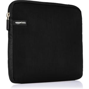 Amazon Basics 11.6 inch Laptop Sleeve, Protective Case with Zipper - Black